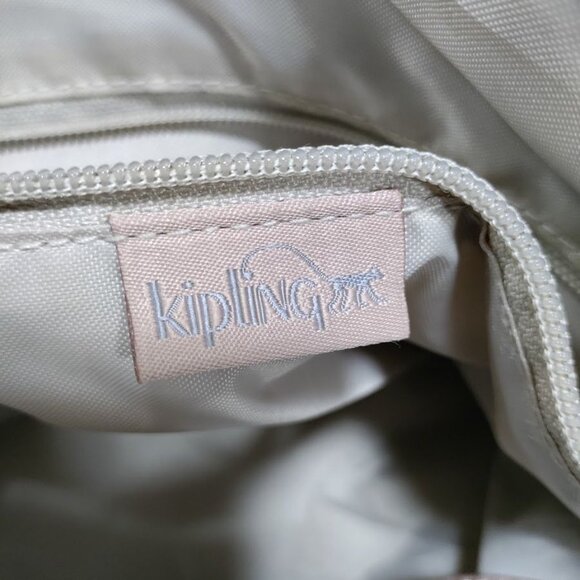 Kipling Metallic Rose Gold Brandee Crossbody And Small Pink Abby Pouch Set - Picture 7 of 14